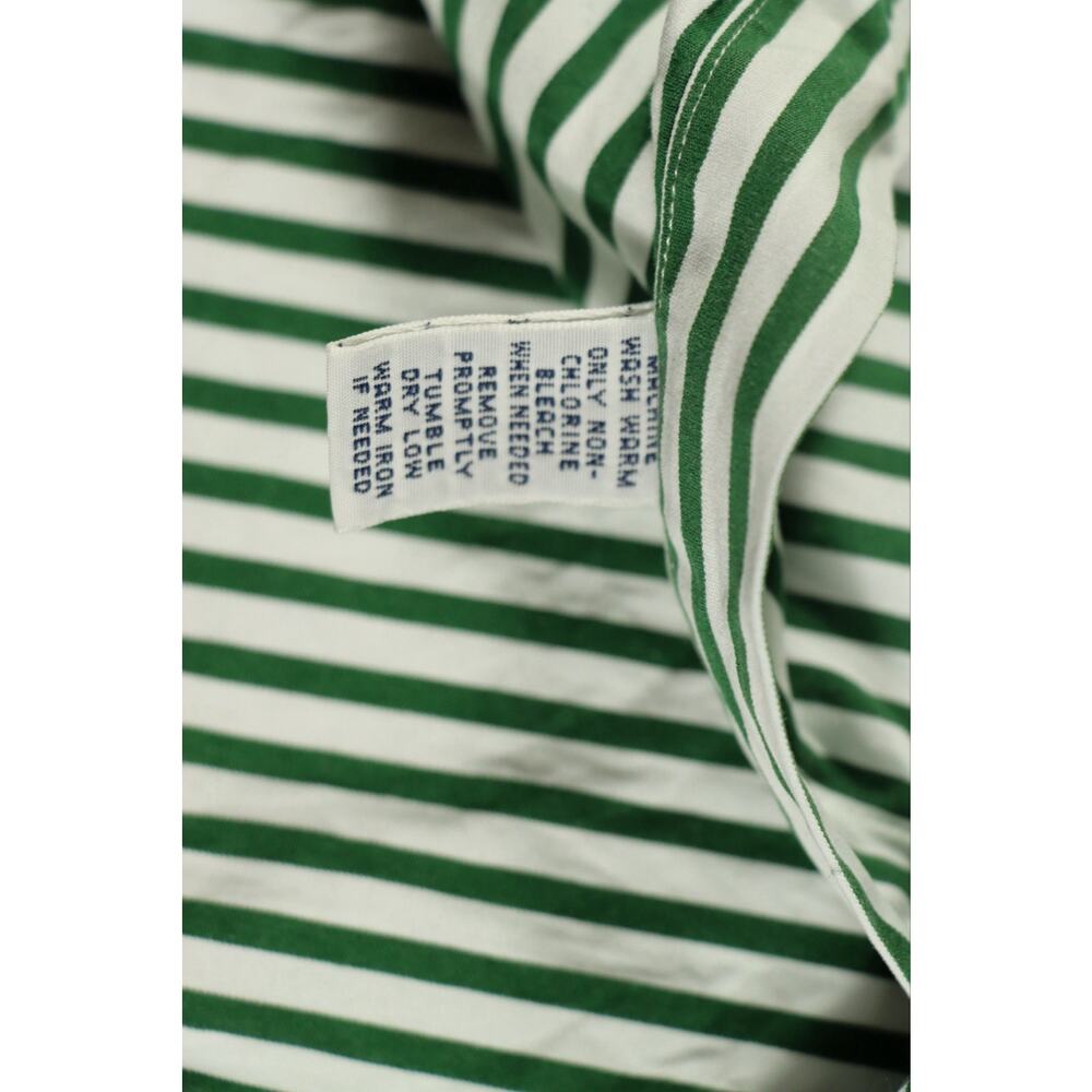 Ralph Lauren Mens XL Classic Fit Green White Striped Button Down Shirt Polo - Picture 6 of 6